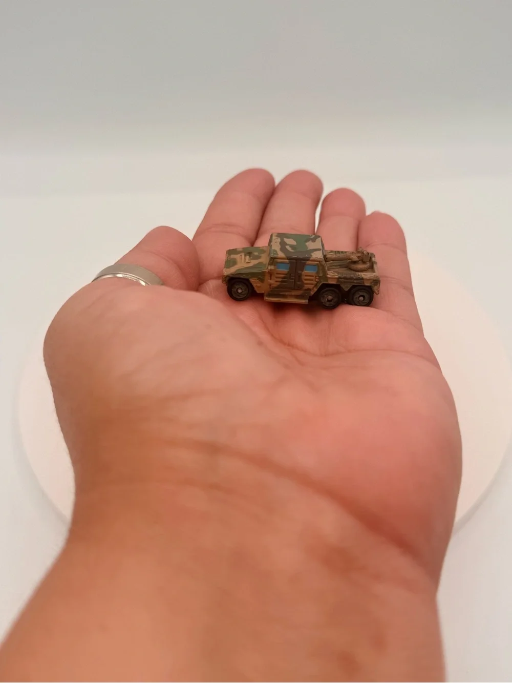 Vintage Galoob Micro Machines Military Traxxon Raider Truck - Woodland Camo